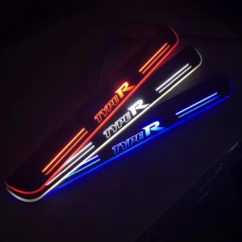 Eosuns led移動ドアスカッフプレートnerfバー&ランニングボードドア敷居ライトオーバーレイ用キャデラックATS-L 2014-15、ct6 xt5 2016-17