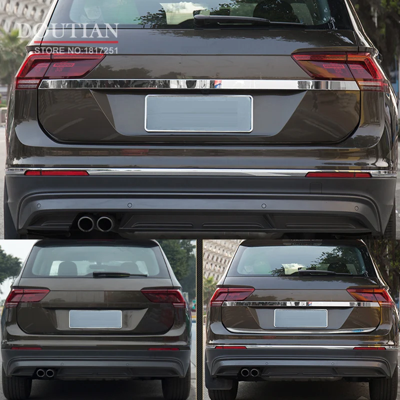 Аксессуары для VW TIGUAN MK2 2017 2018 2019 2020 дверная наклейка из нержавеющей стали задняя