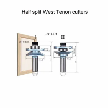 

SHINA 2pcs 1/2 Inch 1/2*1-3/4 Tenon Joints Woodwork Cutter Super Hard Material Tungsten Carbide Woodwork Cutter Tools