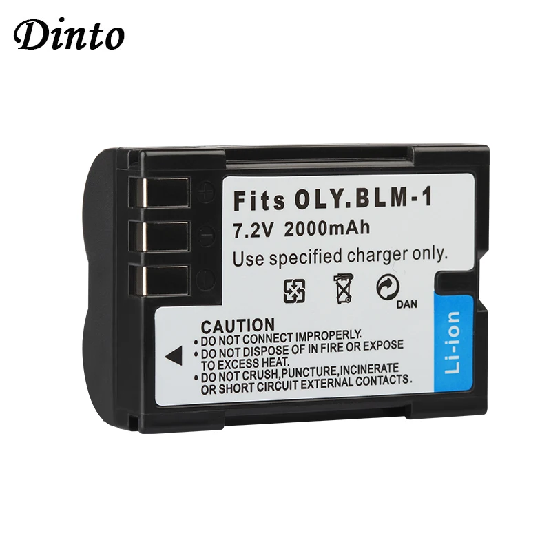Dinto 2000mah Blm1 Psblm1 Blm1 Psblm1 Blm01 Battery For Olympus C5060wz C7070 C8080 E300