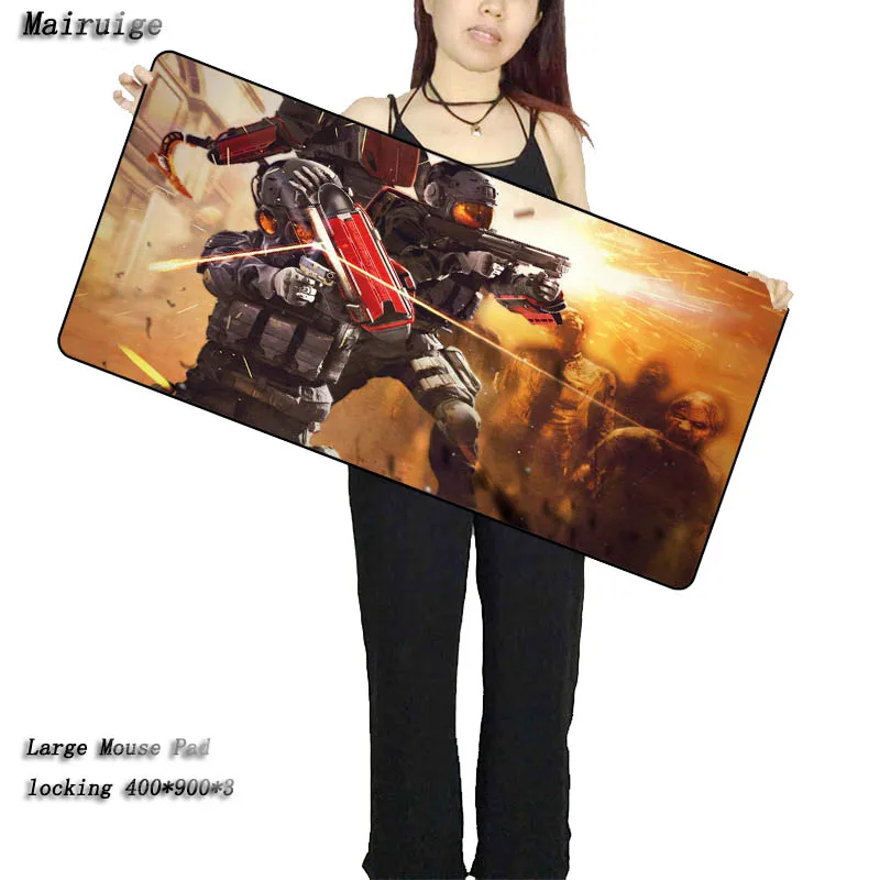 Mairuige 900x400mm gaming mouse pad large size laptop tablets mousepad notebook lock edge mouse mat