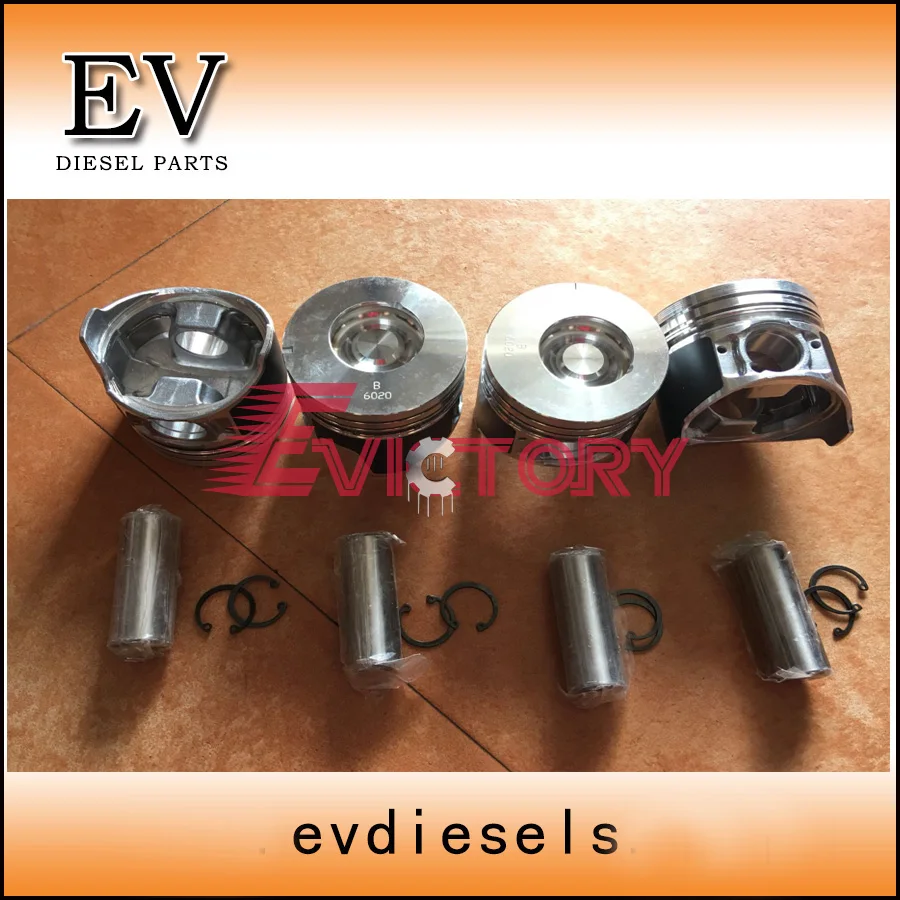 

For Hiatch Excavator engine repair kit 4LE2 PISTON AND PISTON RING SET cylinder liner