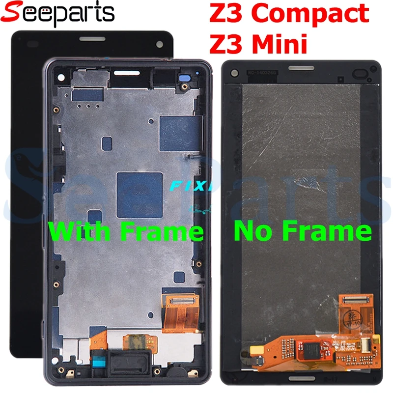 4.6For SONY Xperia Z3 Compact LCD Display Touch Screen Digitizer Assembly Replacement D5803 D5833  For SONY Z3 Compact Display  (1)
