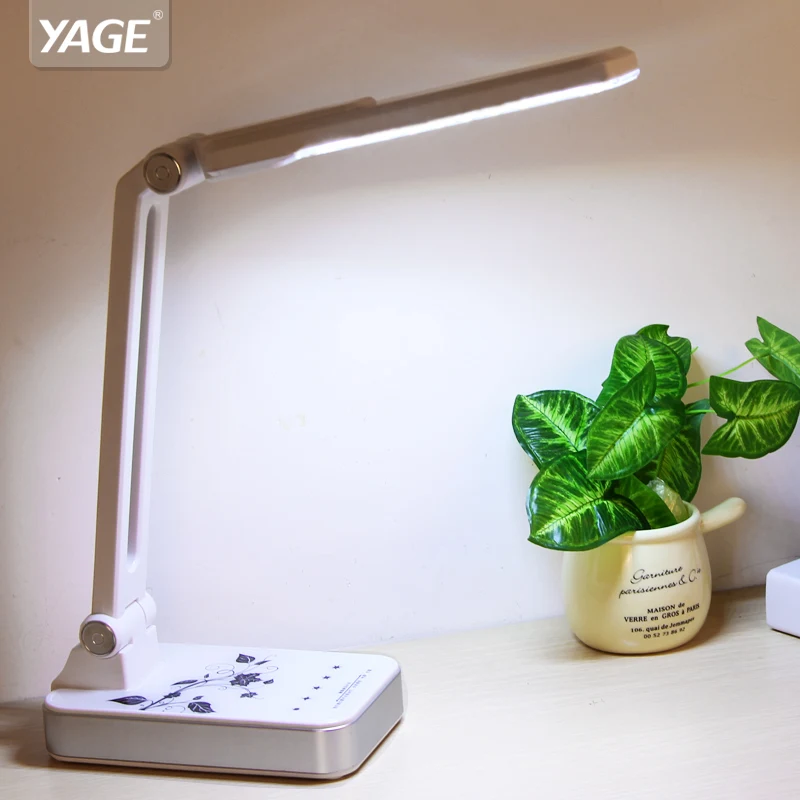 

YAGE Led Desk Lamp 1.8W Adjusted lexibly Table Light Non-limit Brightness 30pcs LED AC 110V-220V Black/White USA/EU/UK Plug 3986