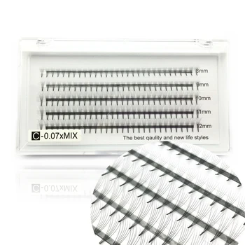 

NEW Mixed length Russian Volume Eyelash 6D Eyelash Extensions 0.07mm Thickness C curl Mink Strip Eyelashes Individual Lashe