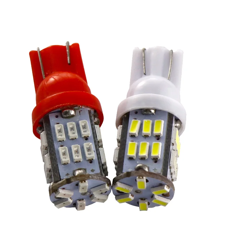 100 шт. Автомобильные светодиодные лампы T10 W5W 168 194 30 SMD 3014 led A стояночный задний
