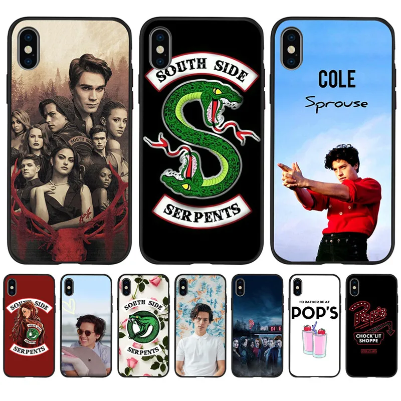 Американский ТВ ривердейл Southside Serpents для iPhone X XR XS Max 5 5S SE 6 6S 7 8 Plus чехол для телефона Funda Coque Etui