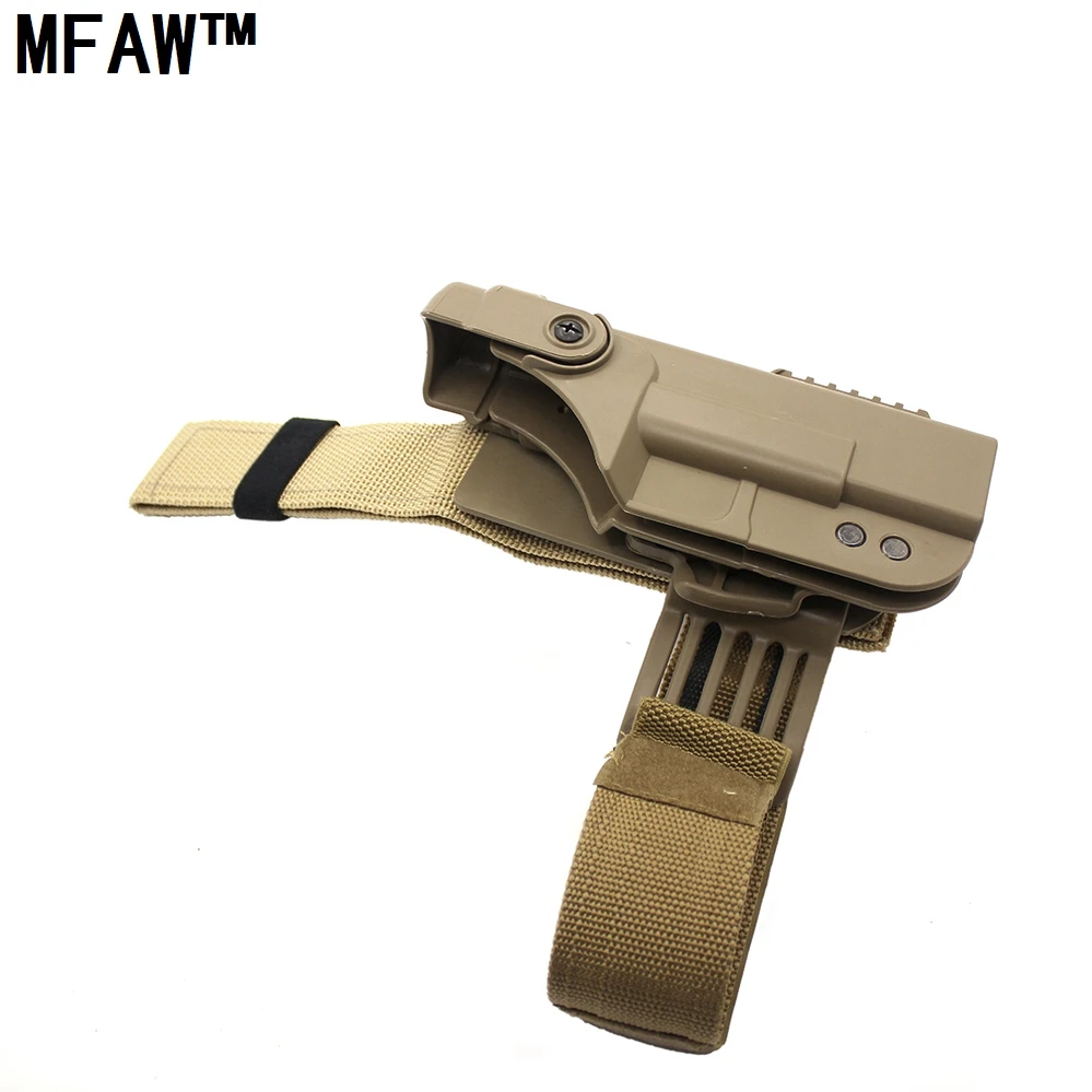MFAW охотничья Высококачественная Тактическая Военная кобура Glock с правой опускающейся ногой, кобура для пистолета Glock 17 18 19 22
