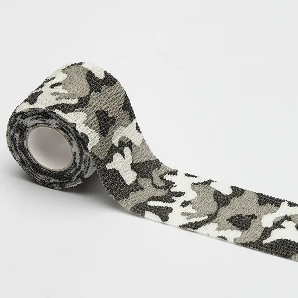 Outdoor Camouflage Bandage Infusion Bandage Wrapping Medical Tape Self-sticking Elastoplast 2.5-15CM Width 4.5M Length Non-woven