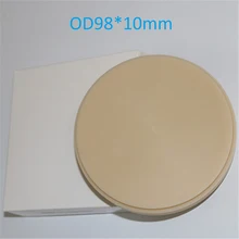 5 шт./лот PMMA CAD/CAM PMMA диск OD98* 10 мм для Wieland CAD/CAM системы