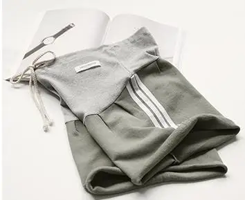 Army green Летние хлопковые брюки для беременных, регулируемые брюки для беременных, повседневные женские шорты в полоску, шорты для беременных, Одежда для беременных - Цвет: Army green