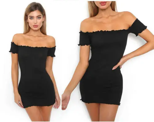 Женское сексуальное облегающее платье с открытыми плечами Vestido Бандажное