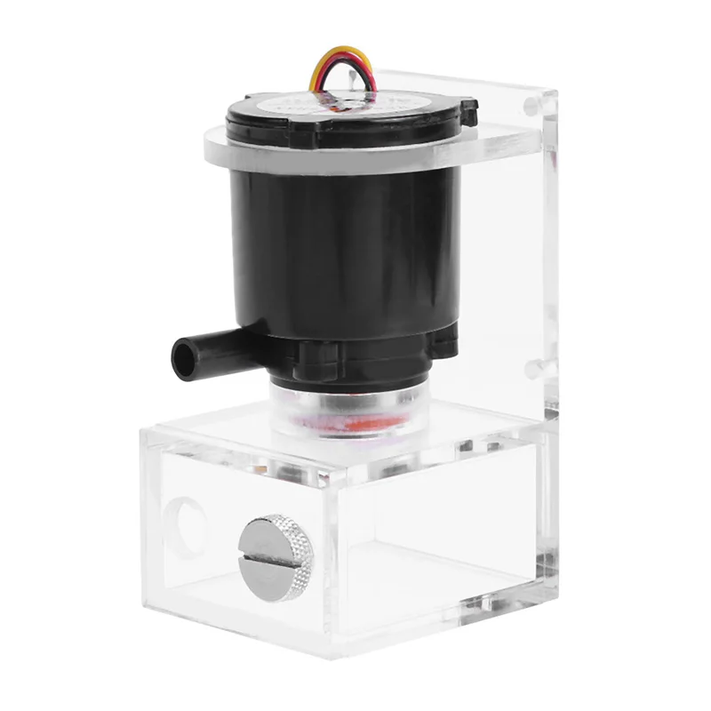 

DC 12V 4W PC Water Cooling Circulation Pump Water Tank Accessory DIY Kit for Computer Components Cooling Fan Cooler Water Pump