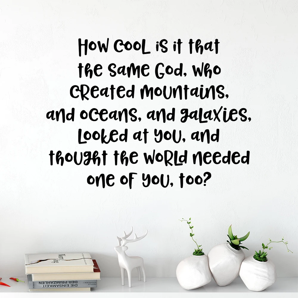 

Cartoon English Sentences Home Decor Modern Acrylic Decoration Living Room Children Room Home Party Decor Wallpaper