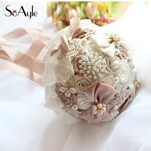 SoAyle великолепный Кристальный Свадебный букет броши невесты Свадебные цветы Свадебные букеты