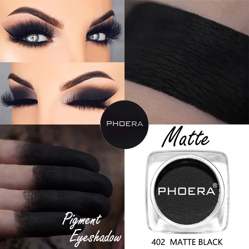 

PHOERA Makeup Matte Eyeshadow Vibrant Pigment Powder Eyeshadow Long Lasting Easy Wear Eye Shadow Women Makeup Cosmetics