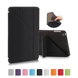 Для ipad Mini 1 2 3 Tablet Case Мягкая ТПУ Флип Стенд PU кожаный чехол для ipad Mini 123 7,9 дюймовый корпус смарт услуга сна