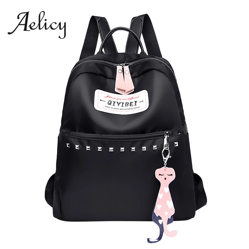 

Aelicy School Shoulder Backpack For Teenage Leisure Fashion Large Capacity Flexo Women Waterproof Nylon Student Laptop Backpack