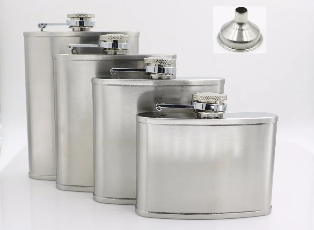 7oz Classic high quality HIP FLASK 5oz 6oz portable Alcohol Flagon 4oz