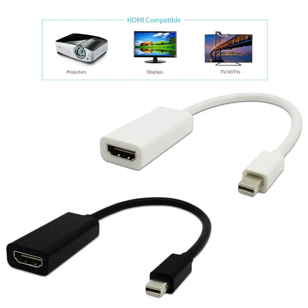 Mini DP HDMI кабель Displayport адаптер конвертер 1080P|Компьютерные кабели и разъемы| |