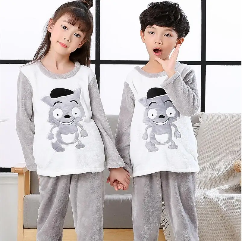 

Winter Pajamas for boys fleece bathrobe clothes kids flannel children `s new year Christmas pijamas pyjamas flannel sleepwear PM
