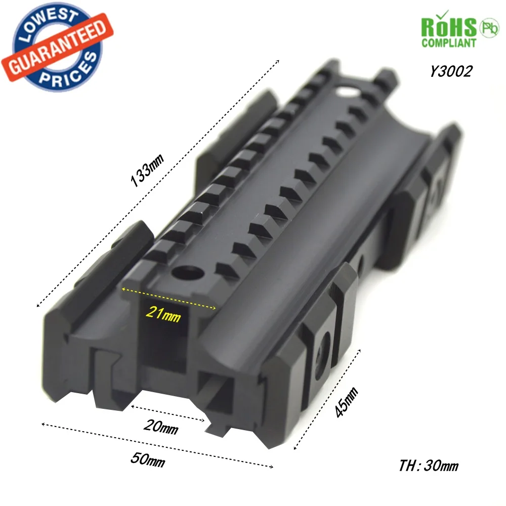 

1PC Y3002 Aluminum riflescope mount rail Rail Mount with Hex Wrench for MP5/G3 gun hunting accessories scope bases