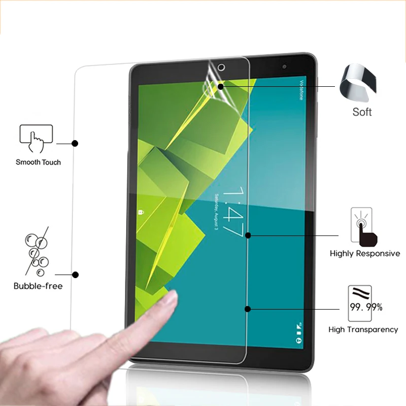 Прозрачная глянцевая Защитная пленка для экрана HD Vodafone Tab Prime 6 9 дюймов передняя