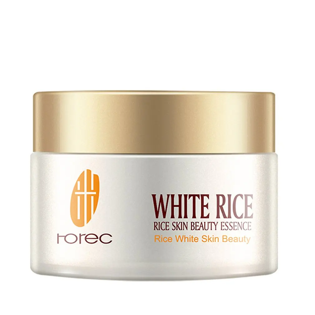 

ROREC White Rice Face Moisturizer Cream Whitening Serum Face Day Cream Natural Plant Skin Care Cosmetics for Beauty