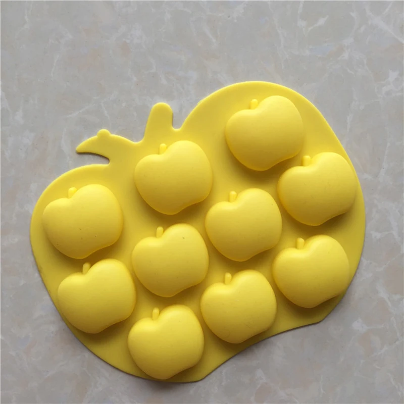 

Creative fruit ice lattice series silicone chocolate mold DIY apple shape baking mold hand made soap mould