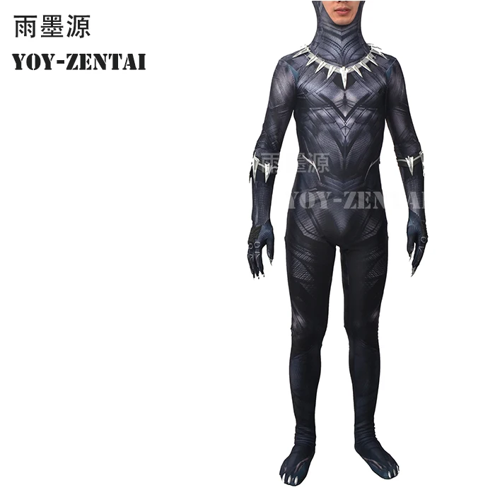 YOY-ZENTAI-4, высокое качество, костюм с черной пантерой, с деталями, новейший, Черная пантера, карнавальный костюм с лапой