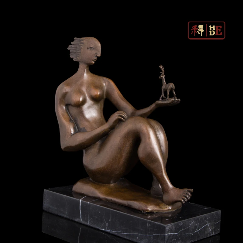 

Home Furnishing bronze jewelry abstract sculpture studio DS-475 soft outfit gift ornaments