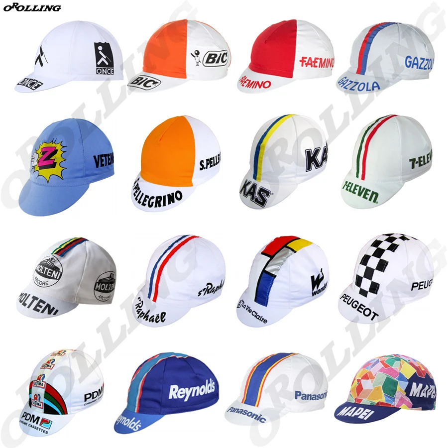 

Classical Retro Multi Styles New Team Pro Cycling Caps Headwear Road Mountain Bike Race OROLLING