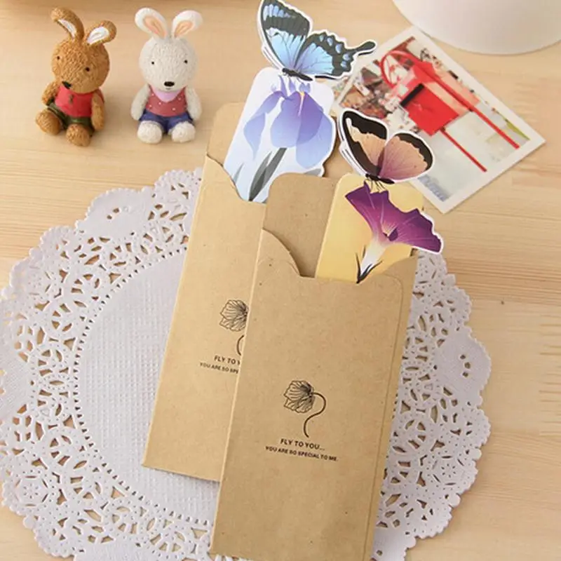 1 шт. Bookmarks для книг бумага Канцтовары офисный школьный товары для дома элегантные модные, в форме бабочки подарки материал Escolar
