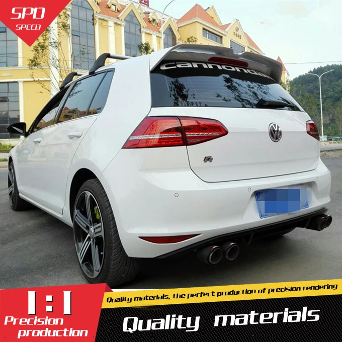 For VW Golf Spoiler OTgrer ABS Material Car Rear Wing Primer Color Rear