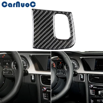 

Car Styling Carbon Fiber Rubber Sticker Car Engine Start Key Frame Cover Trim Sticker For Audi A4 B8 A5 8T S5 2008-2015
