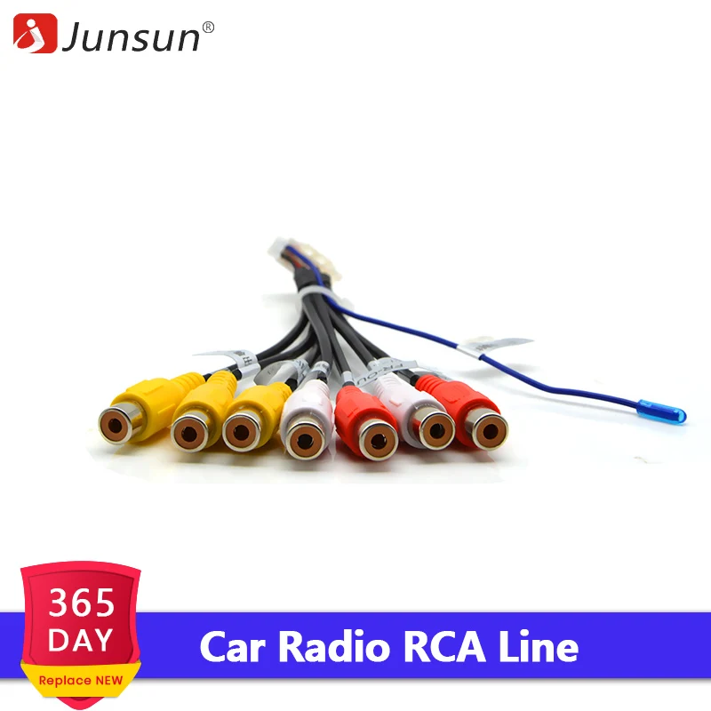 

Junsun Car Stereo Radio RCA Output Wire Aux-in Adapter Cable