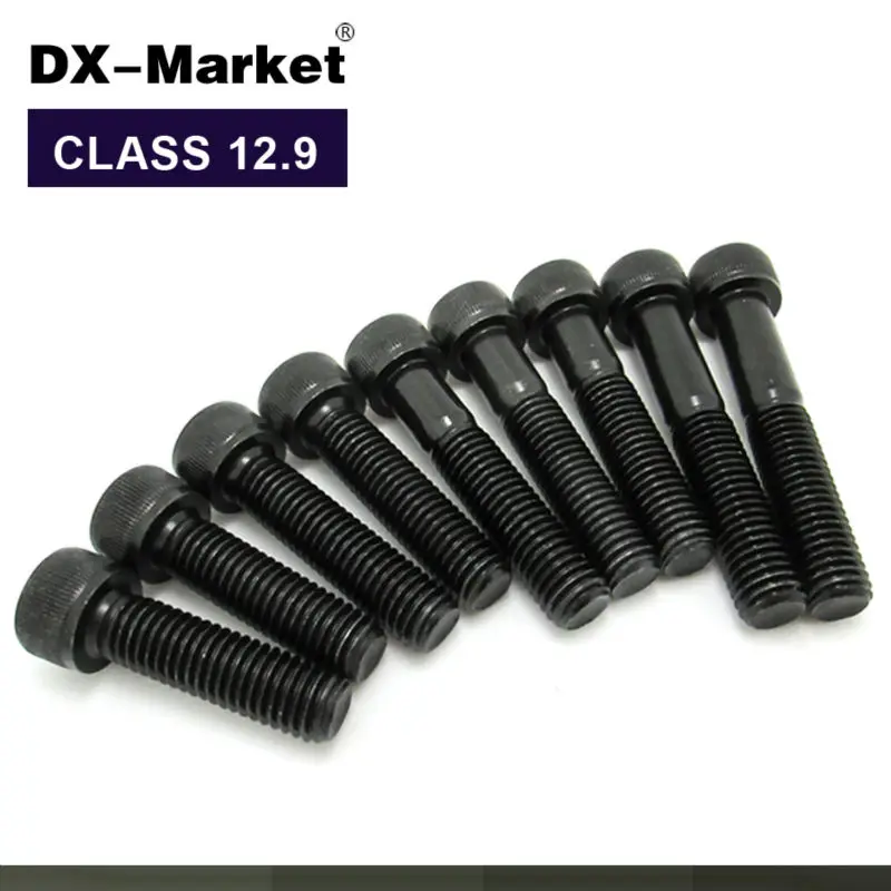 m2 Hex Socket Head Cap Screw Black class 12.9 bolt , M2 Miniature bolt 3mm 20mmin Bolts from