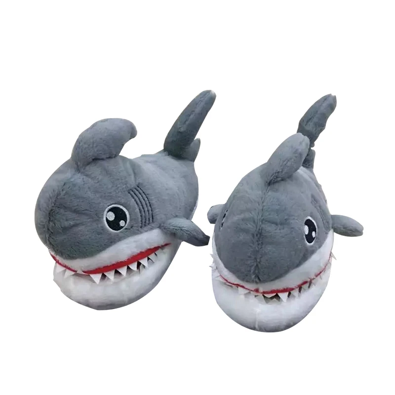 

Soft Shark Toy Shoes Slipper Super Animal Funny Shoes for Men Women Warm Soft Bottom Home Indoor Floor Furry Slippers Shallows