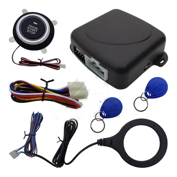 

Auto Car Alarm Car Engine Push Start Button RFID Lock Ignition Starter Keyless Entry Start Stop Immobilizer Anti-theft System 5