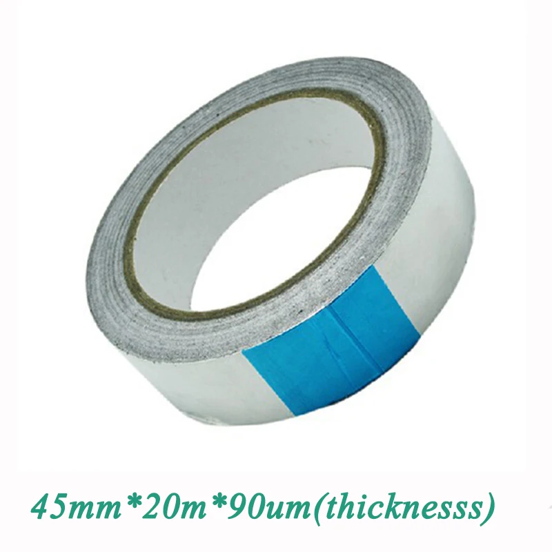 45mm*20m*0.09mm Aluminum Foil Heat Shield Tape Temporary Exhaust Pipe