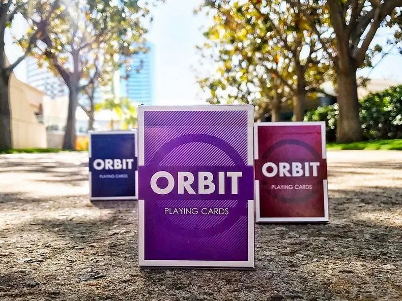 Orbit V3 фиолетовый колода игральных карт бренд Покер Размер Запечатанный магический реквизит