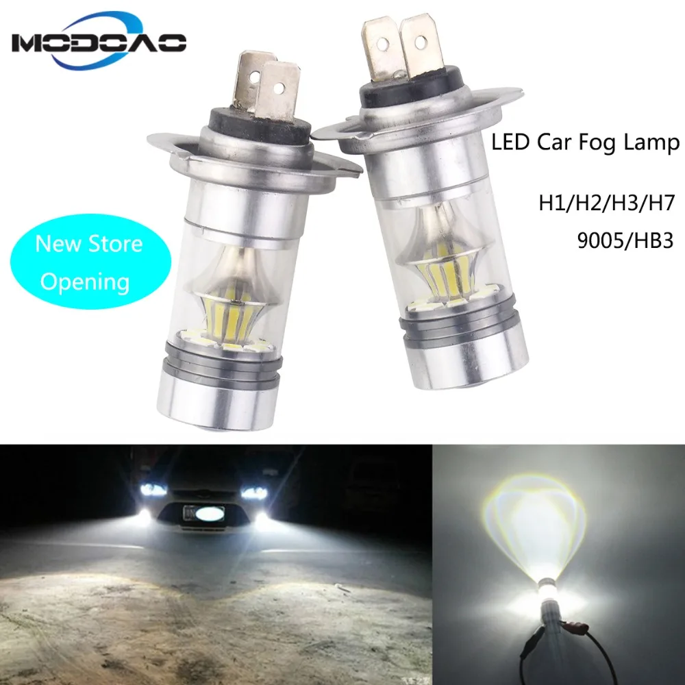 

High Power Pack of 2 Car lights led car fog lamps vehicel fog lights daytime running light H1 H3 H7 H8 9005 anti-fog light z90
