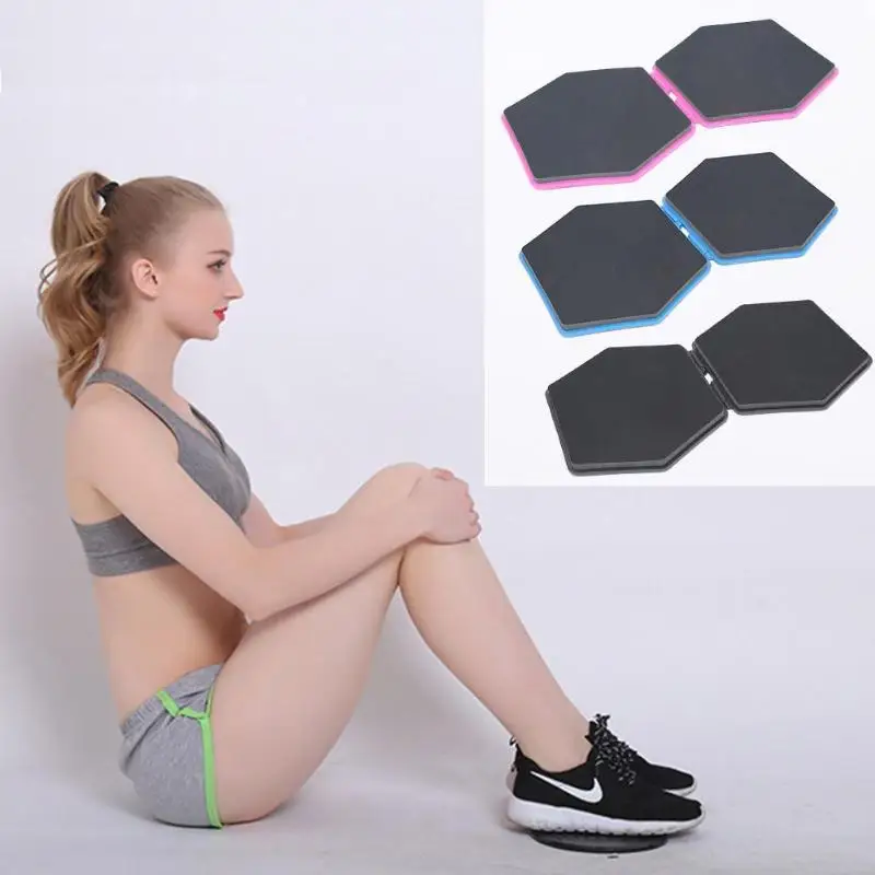 2pcs Hexagon Gliding Discs Exercise Sliding Plates Yoga Abdominal Core Training Slider Gym Fitness Equipment Sports Accessories 2pcs Hexagon Gliding Discs Exercise Sliding Plates Yoga Abdominal Core Training Slider Gym Fitness Equipment Sports Accessories
