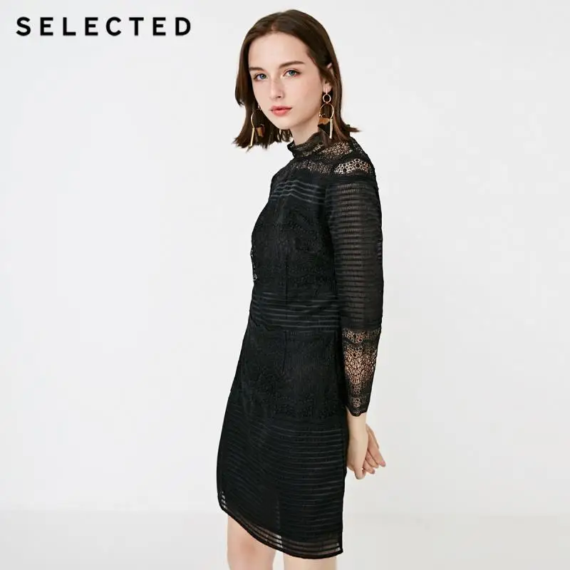 Кружевное платье из органзы на выбор S | 41842J506 Женская одежда