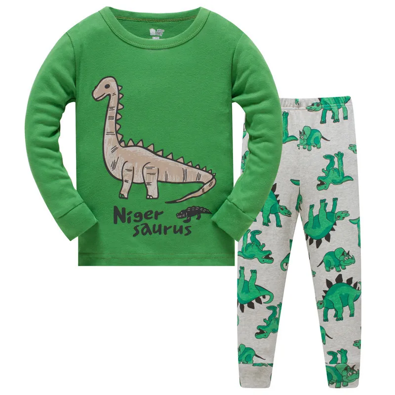Dinosaur Children Pajamas Suit Boys Pijama Sleepwear Baby Boy Clothing