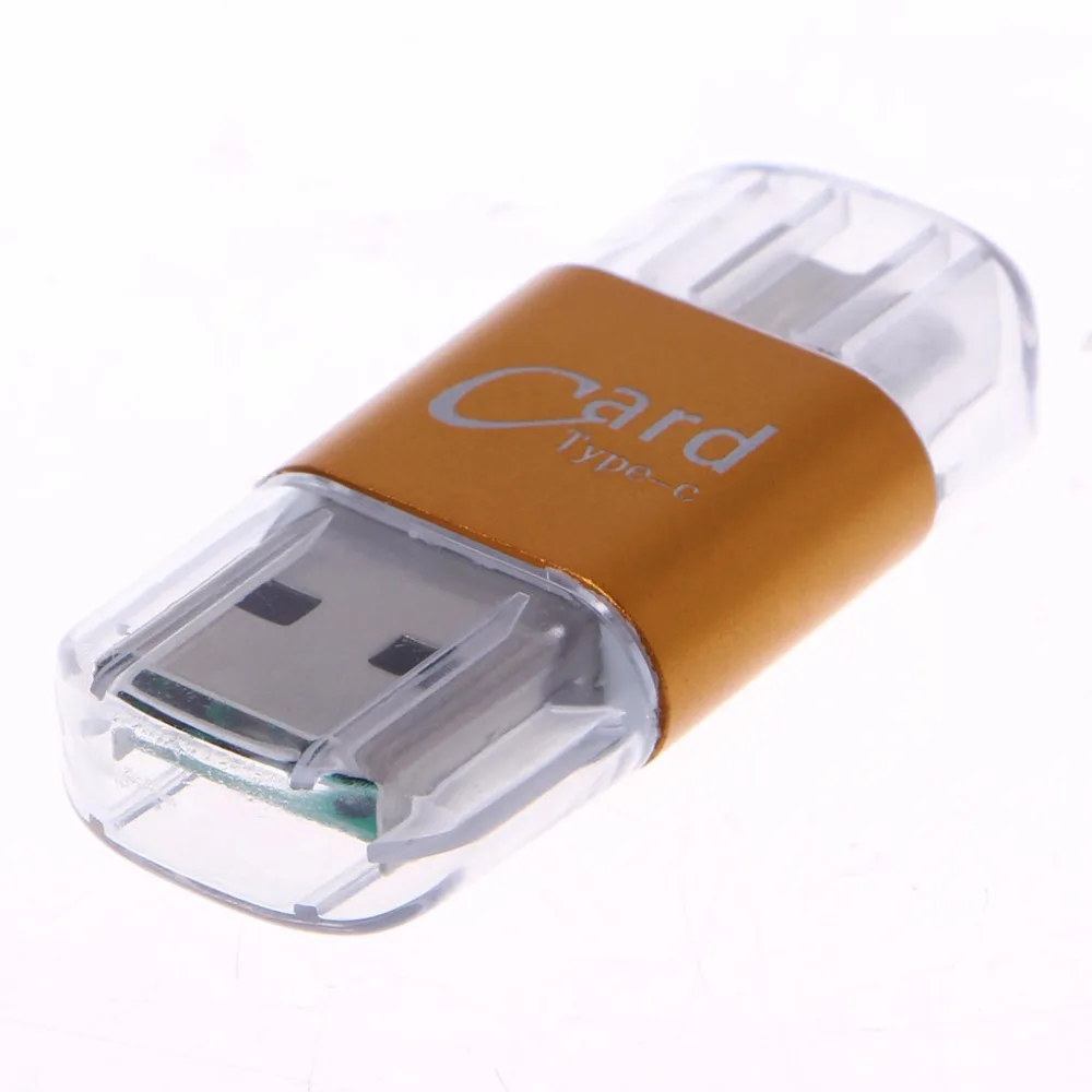 Алюминиевый сплав usb type C OTG Micro SD/TF внешний адаптер для чтения карт памяти