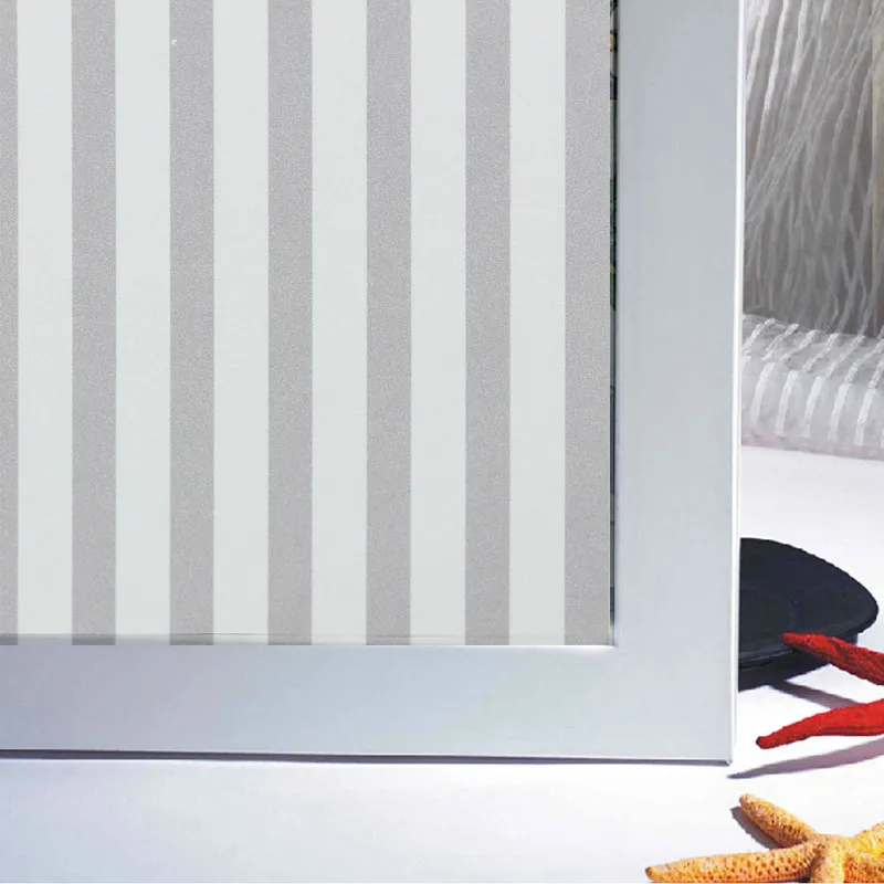 Водонепроницаемый туманный конфиденциальности пленки для окна ванной комнаты Стекло статическая пленка ПВХ полоса стикер для украшения дома