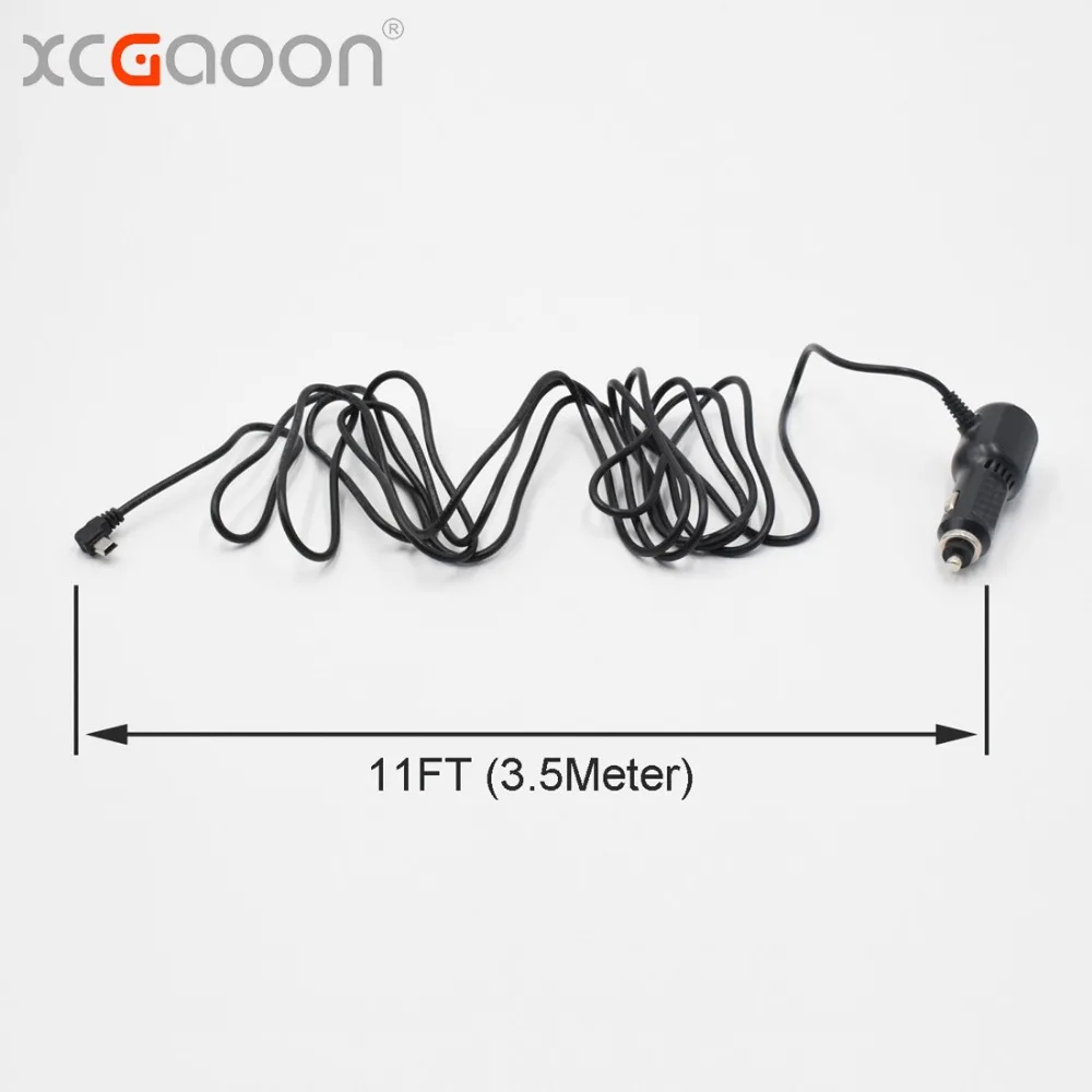 Изогнутое автомобильное зарядное устройство mini USB XCGaoon 3 5 м В а с 2 портами для