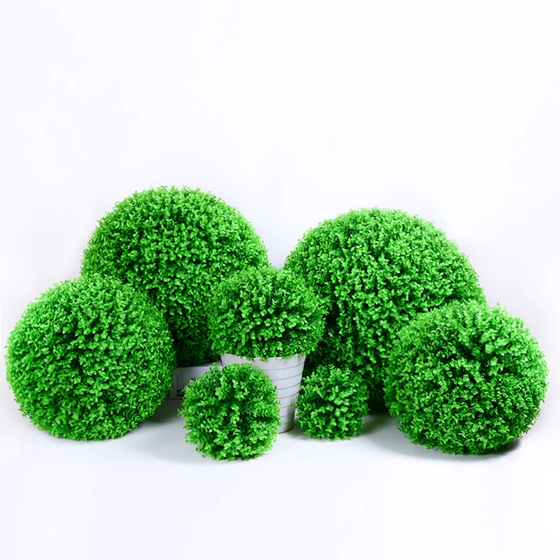Simulation Eucalyptus Ball Artificial Topiary 30cm Green Plastic Plant
