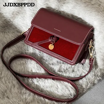 

Retro Cover Small Women Handbags Fashion PU Leather Shoulder Bag Famous Brand Female Tote Handbag Ladies Shoulder Flap Bag